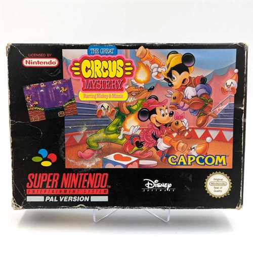 The Great Circus Mystery Starring Mickey & Minnie - Komplet i Æske - SNES - (SCN) (C Grade) (Genbrug)